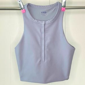 Abercrombie & Fitch YPB sculptLUX Plunge Henley Slim Tank